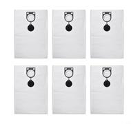 Glewi Paquete de 6 bolsas de filtro de forro polar para Metabofor para ASR 25 L, 35L, 50 L, para ASR 2025, para robot aspirador SC, juego de bolsas de repuesto para polvo