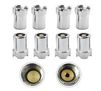 Glewi Paquete de 8 adaptadores de rosca 510 para soldadores, conectores de reparación de metal para dispositivos electrónicos, para talleres de alta temperatura