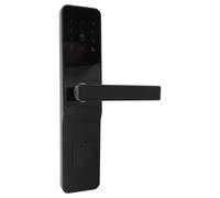 Glewi Para cerradura de puerta inteligente para aplicación TTlock, contraseña electrónica, antirrobo, aleación de aluminio, sistema de entrada sin llave para hotel, hogar, gris (modelo electrónico)