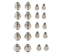 Glewi Para consumibles de antorcha de corte de plasma P80 60A 80A 100A Juego de boquillas de electrodo de punta para máquinas CUT-70 CUT-80 CUT-100 CUT-120, paquete de 20 (1,70 mm)