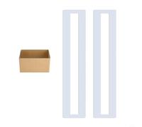 Glewi Plantillas reutilizables para líneas de estacionamiento con diseño plegable para un transporte y almacenamiento convenientes, adecuadas para marcado preciso del pavimento (2 plantillas)