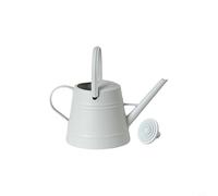 Glewi Regadera de 3,8 L con boquilla larga, maceta de plástico PP para jardín, mango ergonómico y boquilla desmontable para plantas de interior y exterior, blanco (gris claro)