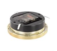 Glewi Reloj de cuarzo de 103 mm, oro para esfera con números romanos, movimiento silencioso, repuesto para proyectos de reparación de relojes de pared