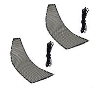 Glewi Rombo para tela de asiento de repuesto de textileno, para silla columpio colgante, 64 x 197 x 23 cm, kit de reparación de muebles de jardín al aire libre (2 piezas sin bolsillos)