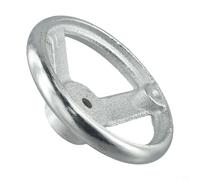 Glewi Rueda de mano de hierro fundido cromado de 3 radios para máquina herramienta torno CNC equipo de perforación 3 4 5 6 8 10 12 pulgadas (4 pulgadas)