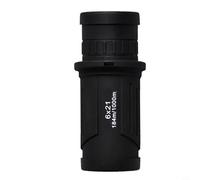 Glewi Telescopio monocular HD con revestimiento FMC, alcance de bolsillo compacto, gran angular, diseño compacto para observación de aves, conciertos y viajes, 6 x 21/8 x 21 pulgadas, negro (A)