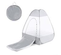 Glewi Tienda de campaña portátil de meditación para camping, refugio de instalación rápida con red de malla, tela Oxford sin insectos espacio para yoga y (gris)