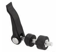 Glewi Tuerca de montaje manual de acero inoxidable para cortacésped de 45 x 6 mm, perno de tornillo negro para pomos de mango, accesorio de piezas de cortacésped de jardín