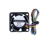 Glewi Ventilador de refrigeración sin escobillas de doble bola 24V 2510, para Snapmaker U1, extremo caliente silencioso alto flujo de aire negro