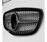 GLFDYC Coche Abeja Nido Parrilla Rejilla, para Mercedes-Benz New C-Klasse W205 2015 2016 2017 2018 2019, Delantera Radiador Air Intake Parachoques Accesorios Modificados Grille,Black