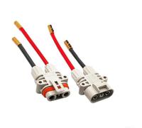 GLFLOW 120A 16Mm² Conector eléctrico macho hembra 1200V para generador de carretilla elevadora Aparcamiento Aire acondicionado (cable M y F)