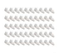 GLFLOW 50 perchas de cuadros para paredes duras Material PP blanco para colgar marcos espejos y bolsas en la oficina (M)