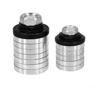 GLFLOW Accesorios de amoladora angular, adaptador de amoladora angular M10 Ranuradora de máquina de conversión de cabeza de tuerca de bloqueo para pared de ladrillo de corte de azulejos de plata (10+