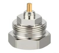 GLFLOW Adaptador termostático para radiador, adaptador de radiador compatible con válvulas Oventrop, conector de válvula termostática de calefacción en plata