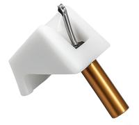 GLFLOW Aguja blanca del reemplazo de la aguja de la aguja para Stanton D71EE y Pickering TLE/TLC Series Turntable cartuchos