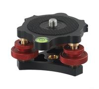 GLFLOW Base de nivelación rápida de trípode de aleación de aluminio, para ARCA para SWISS compatible con cabeza inclinable panorámica con tornillo 3/8 para video de cámara DSLR