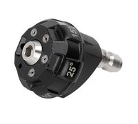 GLFLOW Boquilla de pulverización para lavadora a presión 6 en 1, cabezal de pulverización multipatrón con patrones de 0 a 40 grados y conector rápido compatible con KARCHER
