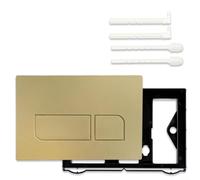 GLFLOW Botón de descarga de repuesto para tanque oculto Geberit 01 20 30 50 Up300 Up320 Panel de empuje de doble volumen hecho de plástico ABS para una configuración simple ecológica (dorado)