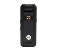 GLFLOW Cámara corporal 4K con lente abatible de 180°, grabadora remota de red 4G para coche, detección de movimiento, para redes de Europa y Asia del Sur, color negro (para Europa)