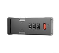 GLFLOW Cerradura de contraseña, cerradura de perno de combinación ajustable de 90 grados, seguridad sin taladros para puertas deslizantes, balcón y habitación (C)