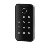GLFLOW Cerradura de gabinete sin llave digital de aleación de zinc, contraseña para rfid Un, Anti-Peep PIN, bloqueo automático, para cajón o gabinete de almacenamiento, funciona con pilas (D)