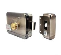 GLFLOW Cerradura de puerta eléctrica inteligente con control remoto de deslizamiento de tarjeta para propiedades de alquiler Seguro para mecanismo de bloqueo de código de acceso fácil ajuste (B)
