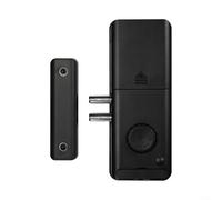 GLFLOW Cerradura de puerta inteligente con control de aplicación, tarjeta IC para desbloqueo y alertas de seguridad, para gestión remota de Tuya