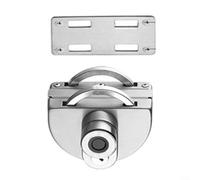 GLFLOW Cerradura inteligente de acero inoxidable sin perforación Cerradura de puerta de vidrio, cerraduras de puerta de vidrio de huellas dactilares Cerraduras electrónicas inteligentes (puerta doble