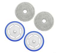 GLFLOW Compatible con ecovacs para deebot para mini aspiradora robot, soportes de almohadilla de fregona y paños lavables, juego de 4 unidades