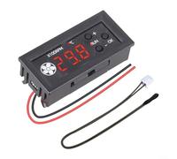 GLFLOW Controlador de temperatura de ventilador PWM de 12 V CC, sonda precisa incluida, color negro, 36 W, múltiples tipos de sonda, refrigeración de servidor de PC (A)