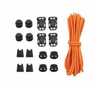 GLFLOW Correa de expansión elástica ajustable de 3,2 m para mochilas, cierre colgante al aire libre con 16 hebillas, cuerda de látex para senderismo y camping, para exteriores (ornamento)