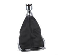 GLFLOW Cubierta de cuero para palanca de cambios manual, compatible con Ford Kuga 2008-2012 C-MAX 2007-2010, protector de polvo negro de repuesto para OEM 1639784