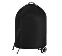 GLFLOW Cubierta de parrilla de gas Oxford 210D resistente al agua de 26 pulgadas con protección UV y viento, compatible con Weber y para Brinkmann