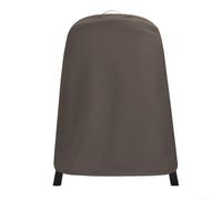 GLFLOW Cubierta redonda para barbacoa, impermeable, resistente, protector grande para jardín al aire libre, gris, negro, blanco, marrón, 89 x 69 x 115 cm (D)