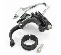 GLFLOW Desviador delantero de bicicleta Abrazadera, aleación de aluminio, para plato 42/44T, 7/8/9/10 velocidades (M500)