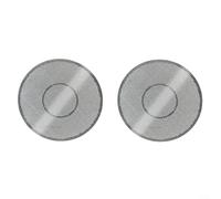 GLFLOW Disco de filtro de café de acero inoxidable de 62 mm para cafetera Hario para cafetera a presión V60, malla fina reutilizable, fácil de limpiar, plateado (2)