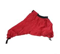 GLFLOW Falda de pulverización impermeable para barco de canoa, cubierta de cabina, cintura ajustable, correa elástica, costuras roscadas de liberación rápida, gris, rojo, azul, S, M, L, XL (M rojo)