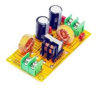 GLFLOW Filtro DC LC de audio automotriz, tablero de fibra de vidrio FR4, dos etapas para supresión de ruido emi, diseño compacto para vehículos y motocicletas, entrada de hasta 50 V (2 A)