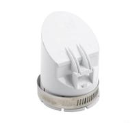 GLFLOW Filtro de cubierta de tubo de drenaje antiolor para uso en exteriores, válvula de retención de PVC con abrazadera, se adapta a desagües de agua de lluvia y piso de 50-160 mm, blanco (50 mm)