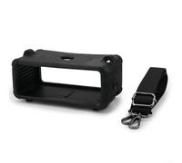 GLFLOW Funda de silicona con correa para el hombro para altavoz Marshall Emberton III, piel protectora, negro (es negro)