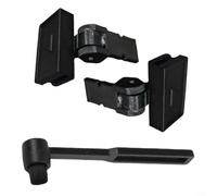 GLFLOW Juego de 2 bisagras para tocadiscos Kenwood KD-291R, bisagras de repuesto negras de metal y plástico