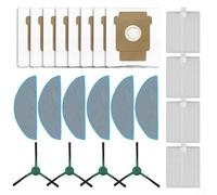 GLFLOW Kit de 22 piezas de repuesto para Roomba 105 filtro trapeador paño bolsa polvo cepillo lateral microfibra nylon para autovaciar muelle para hogares con mascotas y niños