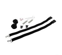 GLFLOW Kit de amarre tipo S para toldos Fiamma para caravana, autocaravana, color negro, barra frontal directa, ajuste de privacidad, para viajes al aire libre