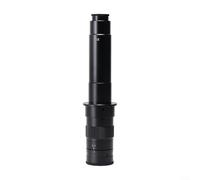 GLFLOW Lente monocular del zoom de la cámara del microscopio del C-Mount para la inspección vídeo, uso industrial de la ampliación 0.7-4.5X (300X)