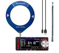 GLFLOW Mini SI4732 Receptor de radio de banda completa con control ESP32-S3 Circuito Hi-Z Pantalla IPS de 1.9 pulgadas FM AM LSB USB (azul)