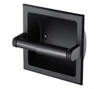 GLFLOW Moderno soporte de papel higiénico empotrado hecho de acero inoxidable 304 para decoración elegante de baño, ahorro de espacio, dispensador de rollo de montaje en pared oculto