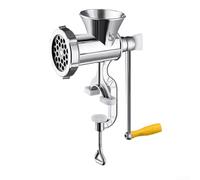 GLFLOW Molinillo de carne de manivela de metal Herramienta de cocina manual de relleno de salchichas para procesamiento de alimentos, picar ajo y moler salchichas