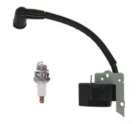 GLFLOW Paquete de bobina de encendido de alto voltaje compatible con modelos de motosierra Mac320L/GBV325/GBV345, color negro, 2 piezas