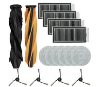 GLFLOW Partes de aspiradora, kit de repuesto para aspiradora con cepillo principal, cepillo lateral, filtro y paño de fregona para Dreame para MATRIX 10 Ultra (juegos anuales)