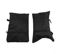 GLFLOW Pesas para saco de arena, paquete de 2, bolsa de peso Oxford resistente con bolsa interior a prueba de fugas para una estabilidad segura al aire libre, color negro (2 x 45 libras)
